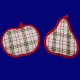 Set cucina Nido d'ape rosso
