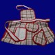 Set cucina Nido d'ape rosso